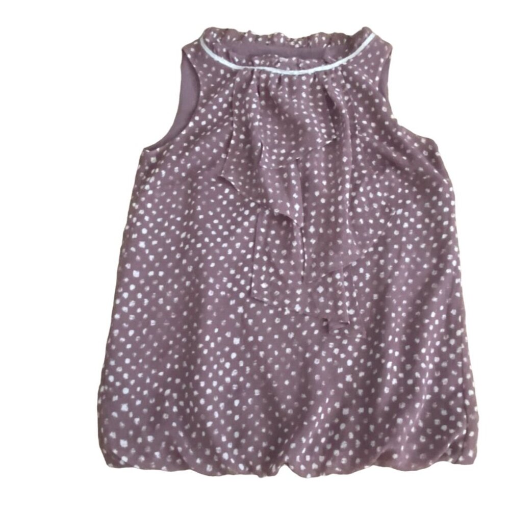 Ann Taylor's Loft Womens Sleeveless Balloon Bottom Blouse-Brown-Size XS-GUC